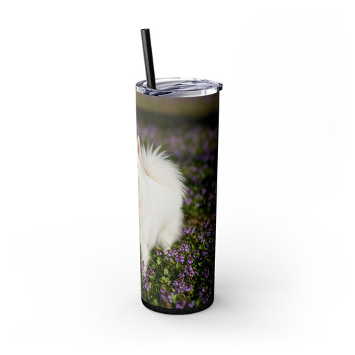 Skinny Tumbler with Straw – 20 oz Stainless Steel Cup