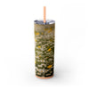 Skinny Tumbler with Straw – 20 oz Stainless Steel Cup