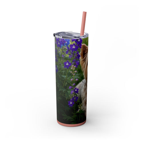 Skinny Tumbler with Straw – 20 oz Stainless Steel Cup