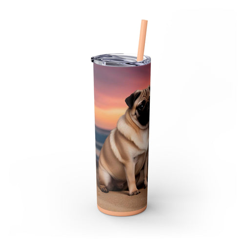 Skinny Tumbler with Straw – 20 oz Stainless Steel Cup