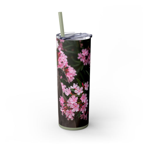 Skinny Tumbler with Straw – 20 oz Stainless Steel Cup