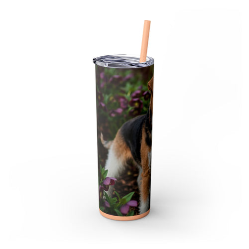 Skinny Tumbler with Straw – 20 oz Stainless Steel Cup