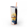 Skinny Tumbler with Straw – 20 oz Stainless Steel Cup