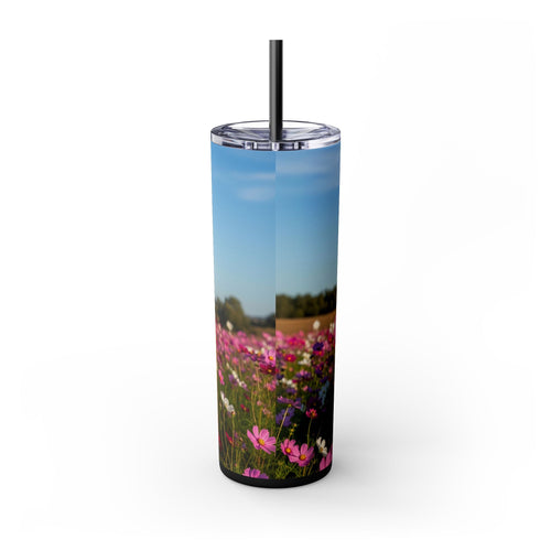 Skinny Tumbler with Straw – 20 oz Stainless Steel Cup