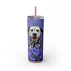 Skinny Tumbler with Straw – 20 oz Stainless Steel Cup