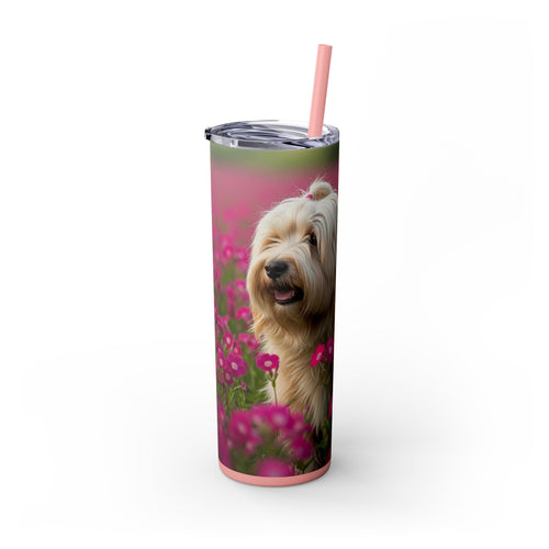 Skinny Tumbler with Straw – 20 oz Stainless Steel Cup
