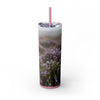 Skinny Tumbler with Straw – 20 oz Stainless Steel Cup