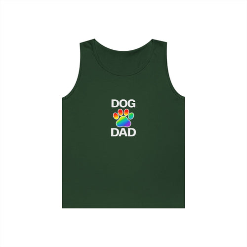 Pride Dog Dad Unisex Heavy Cotton Tank Top (9 Colors)