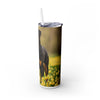 Skinny Tumbler with Straw – 20 oz Stainless Steel Cup