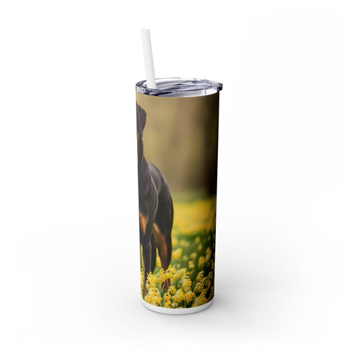Skinny Tumbler with Straw – 20 oz Stainless Steel Cup