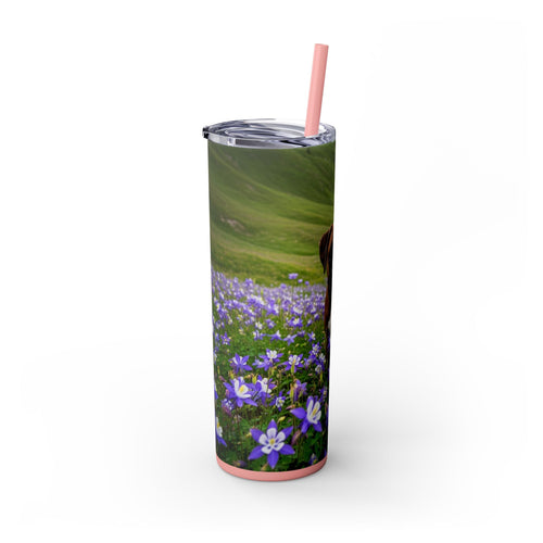 Skinny Tumbler with Straw – 20 oz Stainless Steel Cup