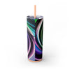 Skinny Tumbler with Straw – 20 oz Stainless Steel Cup