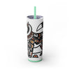 Skinny Tumbler with Straw – 20 oz Stainless Steel Cup