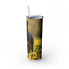 Skinny Tumbler with Straw – 20 oz Stainless Steel Cup