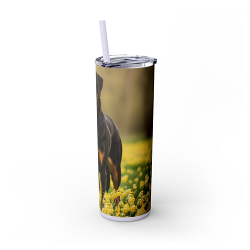 Skinny Tumbler with Straw – 20 oz Stainless Steel Cup