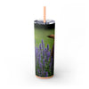 Skinny Tumbler with Straw – 20 oz Stainless Steel Cup