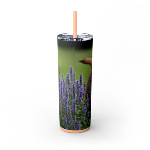 Skinny Tumbler with Straw – 20 oz Stainless Steel Cup