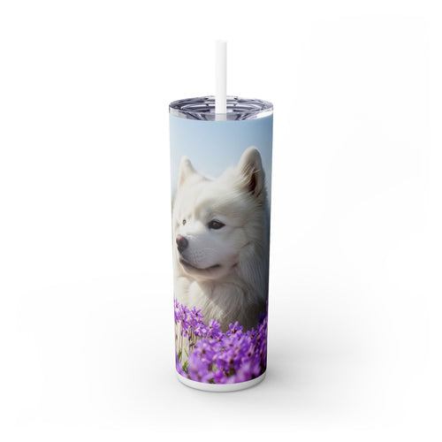 Skinny Tumbler with Straw – 20 oz Stainless Steel Cup