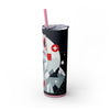 Skinny Tumbler with Straw – 20 oz Stainless Steel Cup