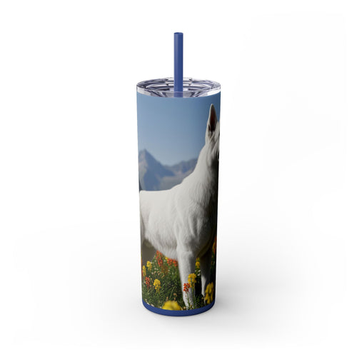 Skinny Tumbler with Straw – 20 oz Stainless Steel Cup