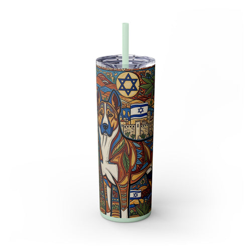 Skinny Tumbler with Straw – 20 oz Stainless Steel Cup