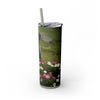 Skinny Tumbler with Straw – 20 oz Stainless Steel Cup