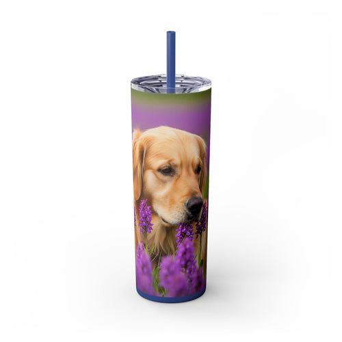 Skinny Tumbler with Straw – 20 oz Stainless Steel Cup