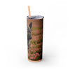 Skinny Tumbler with Straw – 20 oz Stainless Steel Cup