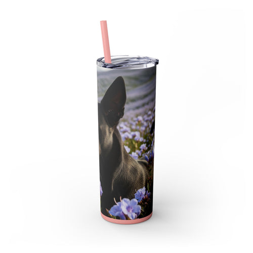 Skinny Tumbler with Straw – 20 oz Stainless Steel Cup