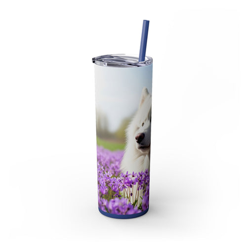 Skinny Tumbler with Straw – 20 oz Stainless Steel Cup