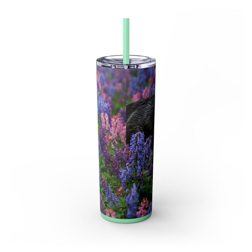 Skinny Tumbler with Straw – 20 oz Stainless Steel Cup