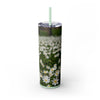 Skinny Tumbler with Straw – 20 oz Stainless Steel Cup