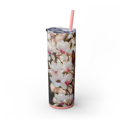 Skinny Tumbler with Straw – 20 oz Stainless Steel Cup