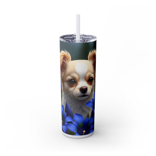 Skinny Tumbler with Straw – 20 oz Stainless Steel Cup