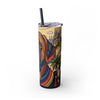 Skinny Tumbler with Straw – 20 oz Stainless Steel Cup