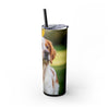 Skinny Tumbler with Straw – 20 oz Stainless Steel Cup