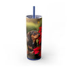 Skinny Tumbler with Straw – 20 oz Stainless Steel Cup