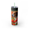 Skinny Tumbler with Straw – 20 oz Stainless Steel Cup