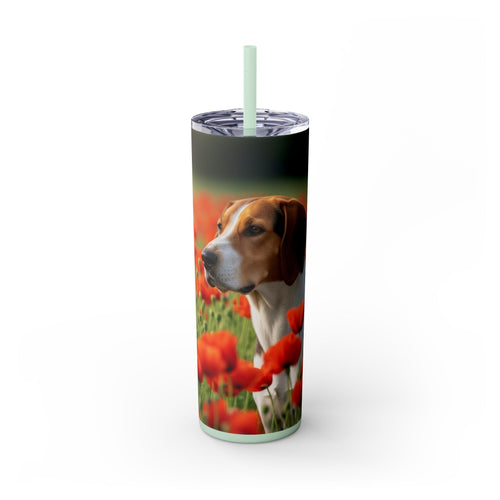 Skinny Tumbler with Straw – 20 oz Stainless Steel Cup