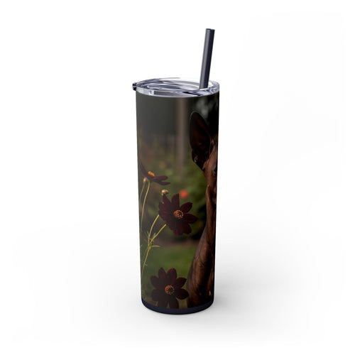 Skinny Tumbler with Straw – 20 oz Stainless Steel Cup