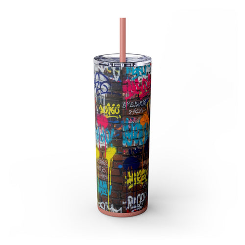 Skinny Tumbler with Straw – 20 oz Stainless Steel Cup