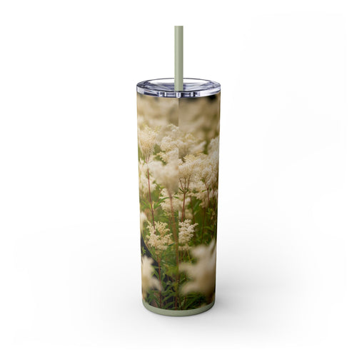 Skinny Tumbler with Straw – 20 oz Stainless Steel Cup