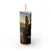 Skinny Tumbler with Straw – 20 oz Stainless Steel Cup
