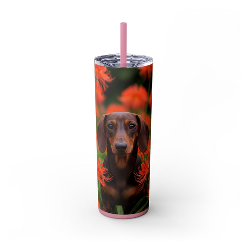 Skinny Tumbler with Straw – 20 oz Stainless Steel Cup