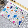 Diatomite soft foot pad absorbent quick drying antiskid bathroom mat