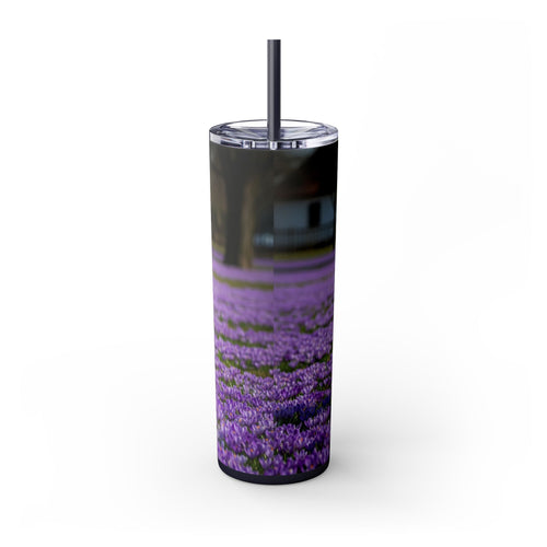 Skinny Tumbler with Straw – 20 oz Stainless Steel Cup