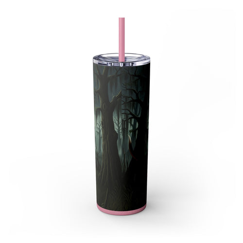 Skinny Tumbler with Straw – 20 oz Stainless Steel Cup
