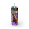 Skinny Tumbler with Straw – 20 oz Stainless Steel Cup