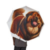 48 Semi-Automatic Umbrella – Windproof Large Travel Rain Umbrella