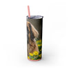 Skinny Tumbler with Straw – 20 oz Stainless Steel Cup